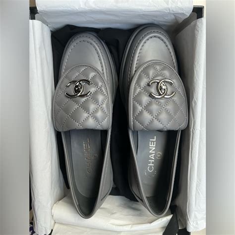 chanel lambskin quilted cc turnlock loafers|chanel interlocking flats.